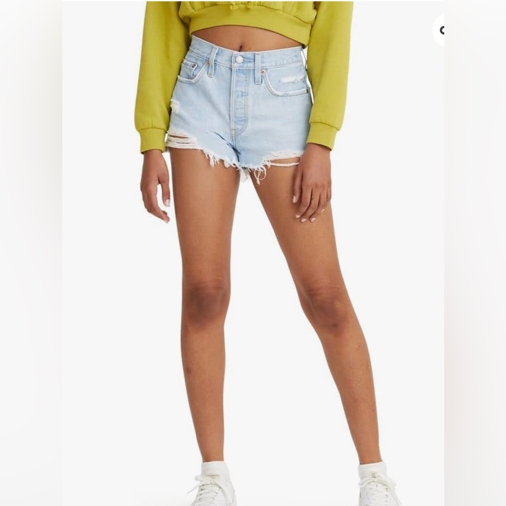 Revolve High Rise Levis original 501 cut off shorts 29